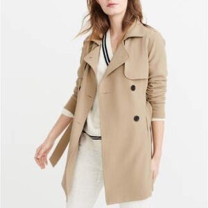 Abercrombie Drapey Trench Coat